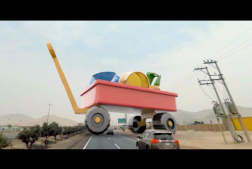 Картинка Перуанское агентство показало рекламу вдоль шоссе без затрат на билборды